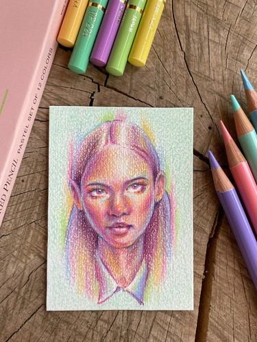 Aceo ritratto matita a - aceo,